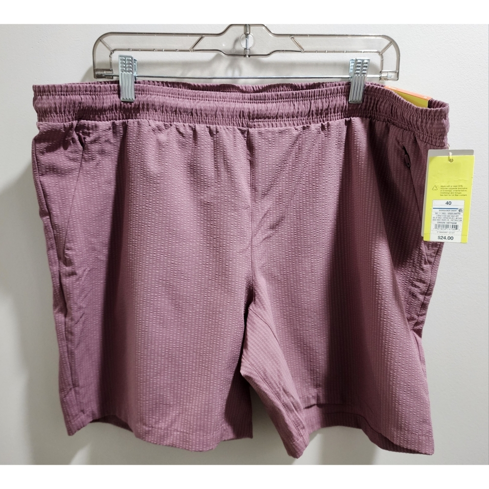 Men's Seersucker Shorts, Size 40, All In Motion, Moisture Wicking, Quick Dry
